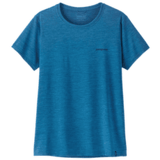 Tričko krátky rukáv Patagonia Cap Cool Daily Shirt - Boardshort Logo Women Aquatic Blue - Light Aquatic Blue X-Dye