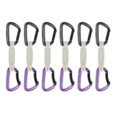 Expreska Komplet Mammut Workhorse Keylock 12 cm 6-Pack Quickdraws Straight Gate/Bent Gate Key Lock grey-alpine