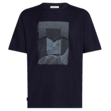 Tričko krátky rukáv Icebreaker Merino 150 Tech Lite SS Relaxed Tee Mountain Shift Men Midnight Navy