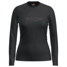 Tričko dlhý rukáv Icebreaker Merino 200 Oasis LS Crewe Sunrise Summit Women BLACK