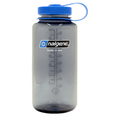 Fľaša Nalgene Wide Mouth Sustain 1000 ml Gray w/Blue Cap, Happy Gene Sustain/5565-0146