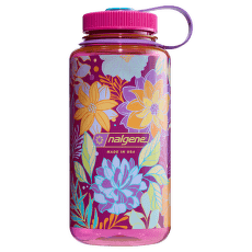 Fľaša Nalgene Wide Mouth Sustain 1000 ml Magenta/Botanical Florals