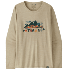Tričko dlhý rukáv Patagonia L/S Cap Cool Daily Graphic Shirt Women Fitz Roy Foliage: Pumice X-Dye