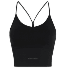 Podprsenka Icebreaker Merino Blend 260 Seamless Rib Strappy Tank Women BLACK