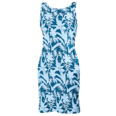 Šaty Columbia Chill River Printed Dress Everblue, Botaniflage Tonal 430