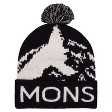 Čiapka Mons Royale Mtn Pixel Merino Pom Pom Beanie Black / White