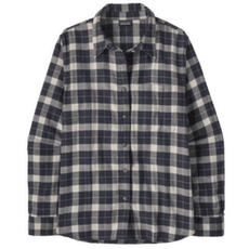 Košeľa dlhý rukáv Patagonia LIGHTWEIGHT FJORD FLANNEL SHIRT Women Evergreen Fjord: Smolder Blue