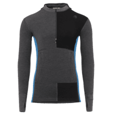 Triko s dlouhým rukávem Aclima WarmWool Hood Sweater W/Zip Men Marengo / Jet Black / Corsair