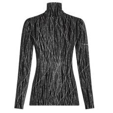 Tričko dlhý rukáv Icebreaker Merino 260 Tech Vertex LS Half Zip Delta Lines AOP Merino BLACK/SNOW/J