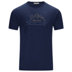 Tričko krátky rukáv Aclima LightWool 140 Classic Tee Sunset Men Navy Blazer