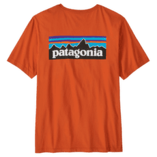 Tričko krátky rukáv Patagonia P-6 Logo T-Shirt Men Coal Orange