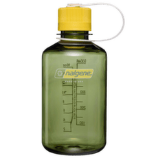 Fľaša Nalgene Narrow-Mouth 500 mL Sustain Oil Green w/Freesia