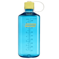 Fľaša Nalgene Narrow-Mouth 1000 mL Sustain Blue Atoll w/Endive