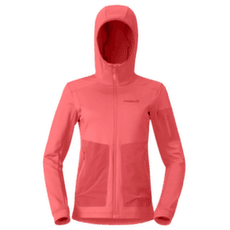 Bunda Norrona falketind warm2 stretch Hood Women Deep Sea Coral/Baked Apple