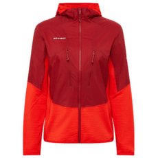 Bunda Mammut Aenergy ML Hybrid Hooded Jacket Women dark mammut red-mammut red