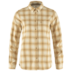 Košeľa dlhý rukáv Fjällräven Övik Flannel Shirt Women Chalk White-Dune Beige