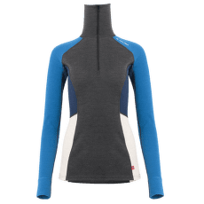 Tričko dlhý rukáv Aclima WarmWool Polo Women Marengo/Corsai /Beige Mel./NavyBlazer