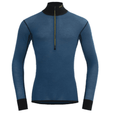 Tričko dlhý rukáv Devold Wool Mesh 190 Zip Neck Men 422B FLOOD/CAVIAR