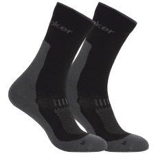 Ponožky Icebreaker Merino Hike+ Light Crew Men - 2 pack BLACK/OBSIDIAN