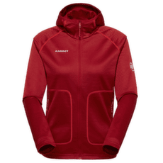 Mikina Mammut CRAG ML HOODED JACKET WOMEN 3818 dark mammut red