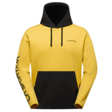 Mikina La Sportiva PODIUM HOODY BIG LOGO Men Black/Yellow