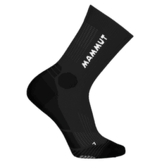 Ponožky Mammut Trail Running Crew Socks black-white 0047