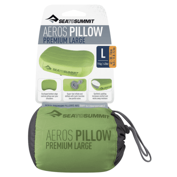 Vankúš Sea to Summit Aeros Premium Pillow Large Lime (LI)