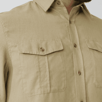 Košeľa dlhý rukáv Fjällräven Övik Travel Shirt LS Men Sand Stone