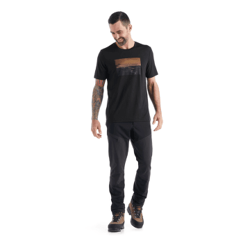 Tričko krátky rukáv Icebreaker Tech Lite II SS Tee Mountain Mantra Men Black