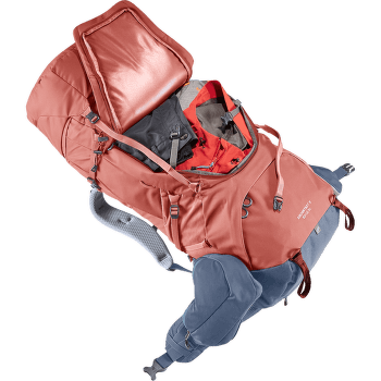 Batoh deuter Aircontact X 60+15 SL redwood-ink
