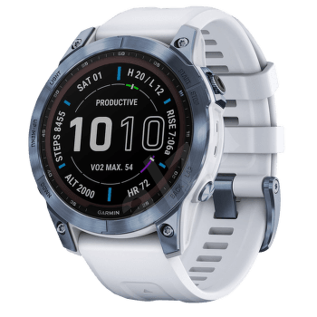 Hodinky Garmin fenix 7X Sapphire Solar, Mineral Blue Tiw/Whitestone EMEA