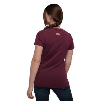 Tričko krátky rukáv Black Diamond Mountain Logo SS Tee Women Blackberry