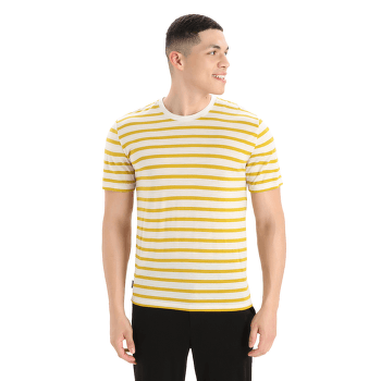 Tričko krátky rukáv Icebreaker Drayden SS Tee Stripe Men NIGHTSHADE/EARTH/S
