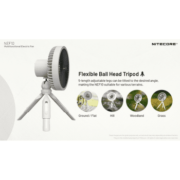 Větrák Nitecore NEF10 White