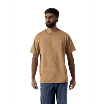 Tričko krátky rukáv Arcteryx Kragg SL Cotton Bird Word SS Men Alpine Blue / Stone Red