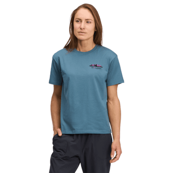Tričko krátky rukáv Black Diamond Mountainscape SS Tee Women Creek Blue