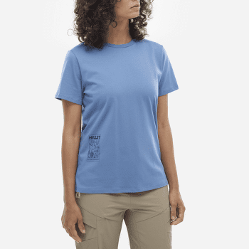 Tričko krátky rukáv Millet CHAMONIX FLOWER T-SHIRT SS WOMEN CORONET BLUE