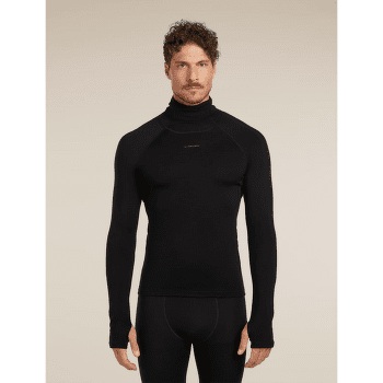 Mikina Icebreaker 300 MerinoFine™ Polar LS Roll Neck Men Black