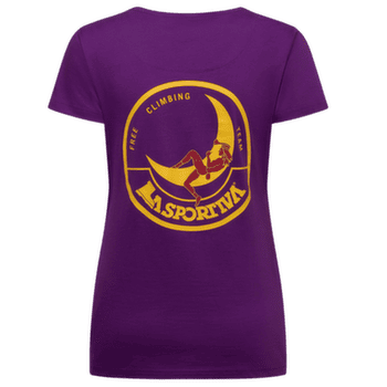 Tričko krátky rukáv La Sportiva CLIMBING ON THE MOON T-Shirt Women Viola/Giallo