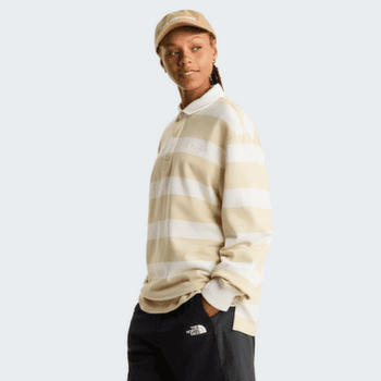 Tričko dlhý rukáv The North Face Rugby Polo Sweatshirt Unisex JZU TRANSCENDENT GREY/ENDLESS DUSK