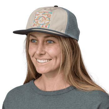 Šiltovka Patagonia Airfarer Cap Strataspire Stripe: Blue Sage
