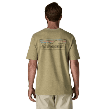 Tričko krátky rukáv Patagonia P-6 Logo Responsibili Tee Men P-6 Outline: Gumtree Green