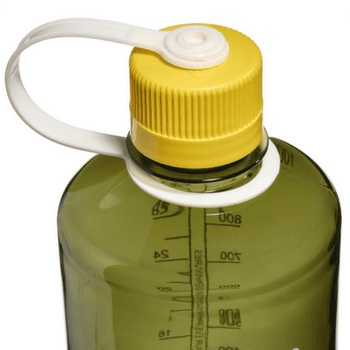 Fľaša Nalgene Narrow-Mouth 1000 mL Sustain Oil Green w/Freesia