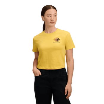 Tričko krátky rukáv Black Diamond Faded Crop SS Tee Women Soft Ochre