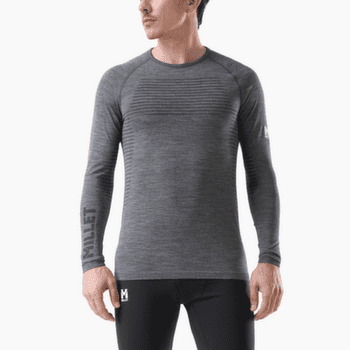 Tričko dlhý rukáv Millet DRYNAMIC WARM LS TEE MEN ANTHRACITE GREY NEW