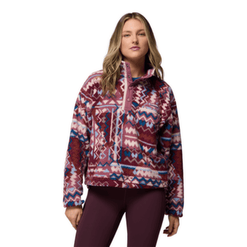 Mikina Columbia Helvetia™ II Printed Cropped Half Snap Women Antique Mauve, Geomix 555
