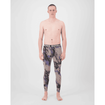 Legíny Mons Royale Cascade Merino Base Layer Legging Men Paintbrush Blue