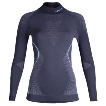 Tričko dlhý rukáv UYN Evolutyon UW Shirt LS Turtle Neck Lady Charcoal/Anthracite/Aqua