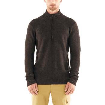 Pulóver (3/4 zapínanie) Icebreaker Waypoint LS Half Zip Men GRITSTNE HTHR/LDEN/BLK/S