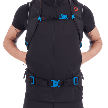 Vesta Mammut Rime Light In Flex Vest Men black-white-vibrant orange 00543